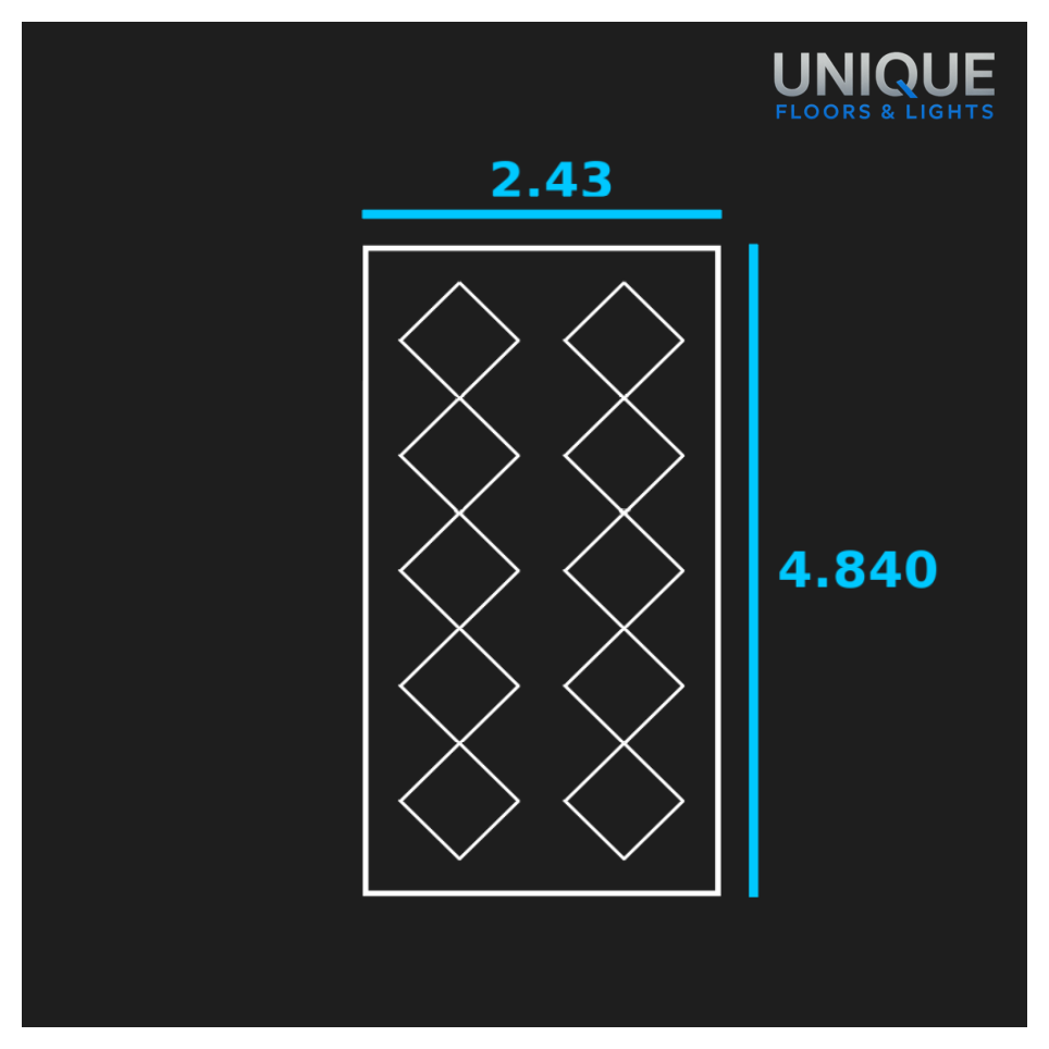 10 Diamond LED Lighting Kit with Border - Fully Dimmable - Free Delivery