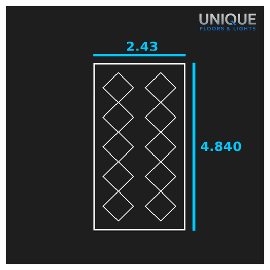 10 Diamond LED Lighting Kit with Border - Fully Dimmable - Free Delivery