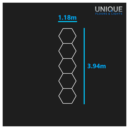 5 Hexagon LED Lighting Kit - Fully Dimmable - Free Delivery