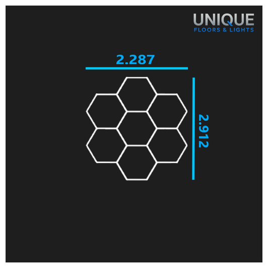 7 Hexagon LED Lighting Kit - Fully Dimmable - Free Delivery