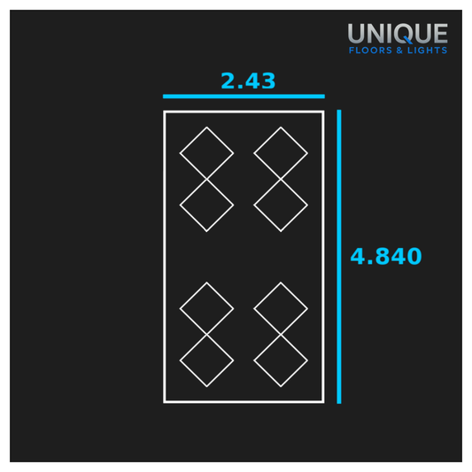 8 Hex 4 Blocks Border LED Lighting Kit - Fully Dimmable - Free Delivery