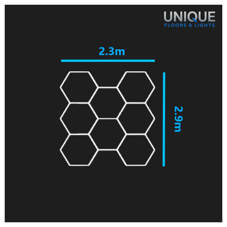 8 Hexagon LED Lighting Kit - Fully Dimmable - Free Delivery