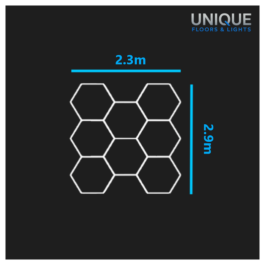 8 Hexagon LED Lighting Kit - Fully Dimmable - Free Delivery