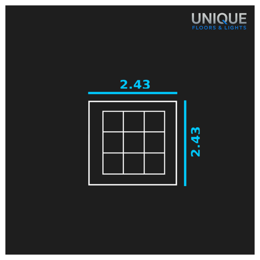 9 Square LED Lighting Kit with Border - Fully Dimmable - Free Delivery