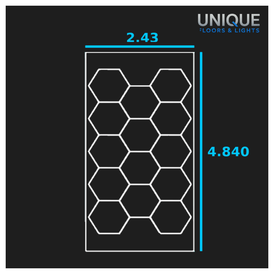 14 Hexagon & Border LED Lighting Kit - Fully Dimmable - Free Delivery