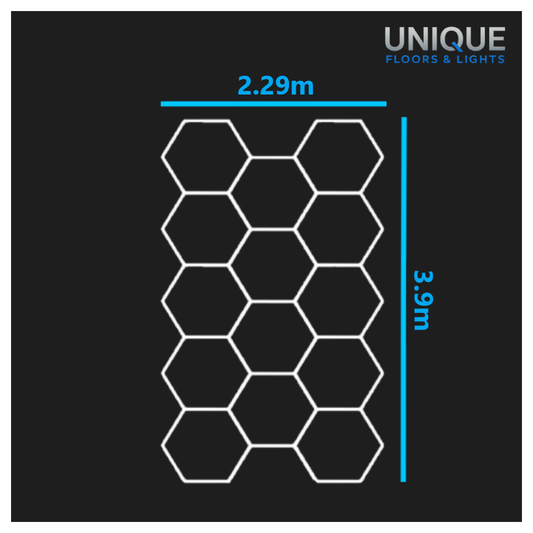 14 Hexagon LED Lighting Kit - Fully Dimmable - Free Delivery